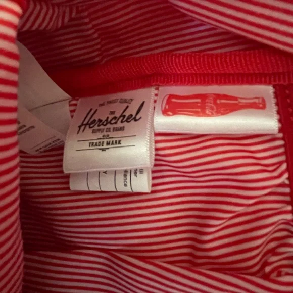 NWT Herschel Supply Company X Lawson Red Coca-Cola Backpack - Picture 7 of 9